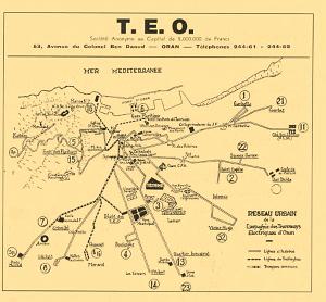 ORAN - AUTOCAR - LIGNE URBAINE DES TEO